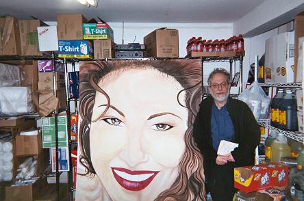 N. Vela's portrait in Snack Shack